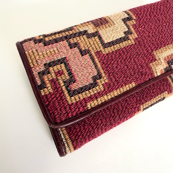Patricia Nash Peruvian Tapestry Terresa Wallet Boho Southwestern Hippie Kilim - Picture 2 of 5